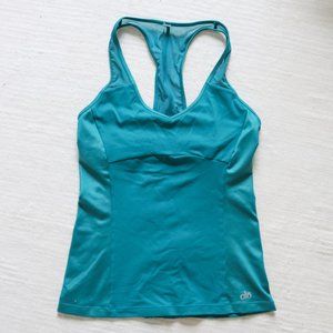 ALO Yoga Razor Back Teal Activewear Tank S 450